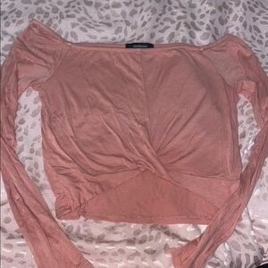 Ambiance Women’s Pink Long Sleeve Top